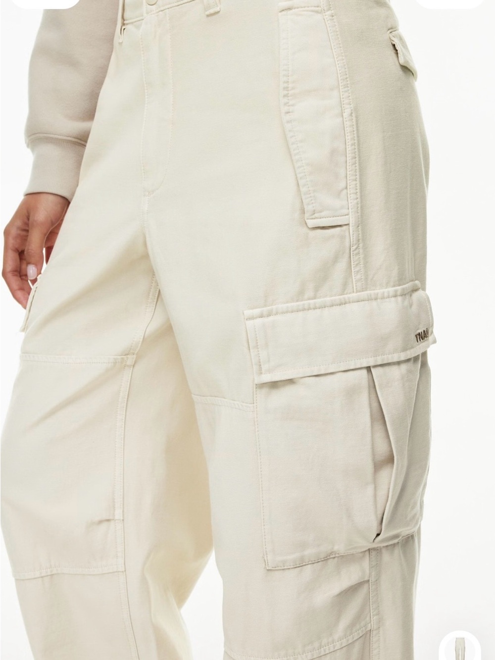 TNA Cream Utility Cargo Pants
